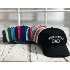 WORLD&apos;S BEST DAD Low Profile Embroidered Baseball Cap Dad Hats  Many Styles  eb-78210212